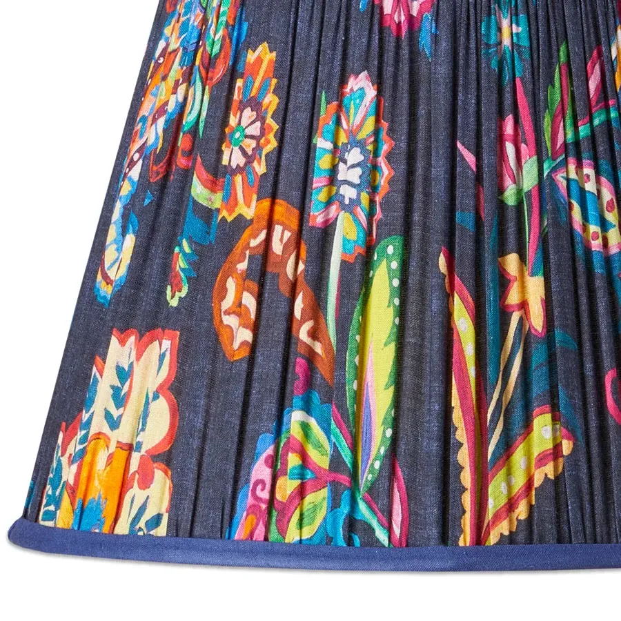 Matthew Williamson 8 Inch Empire Clip-On Lamp Shade - Blue Paisley product