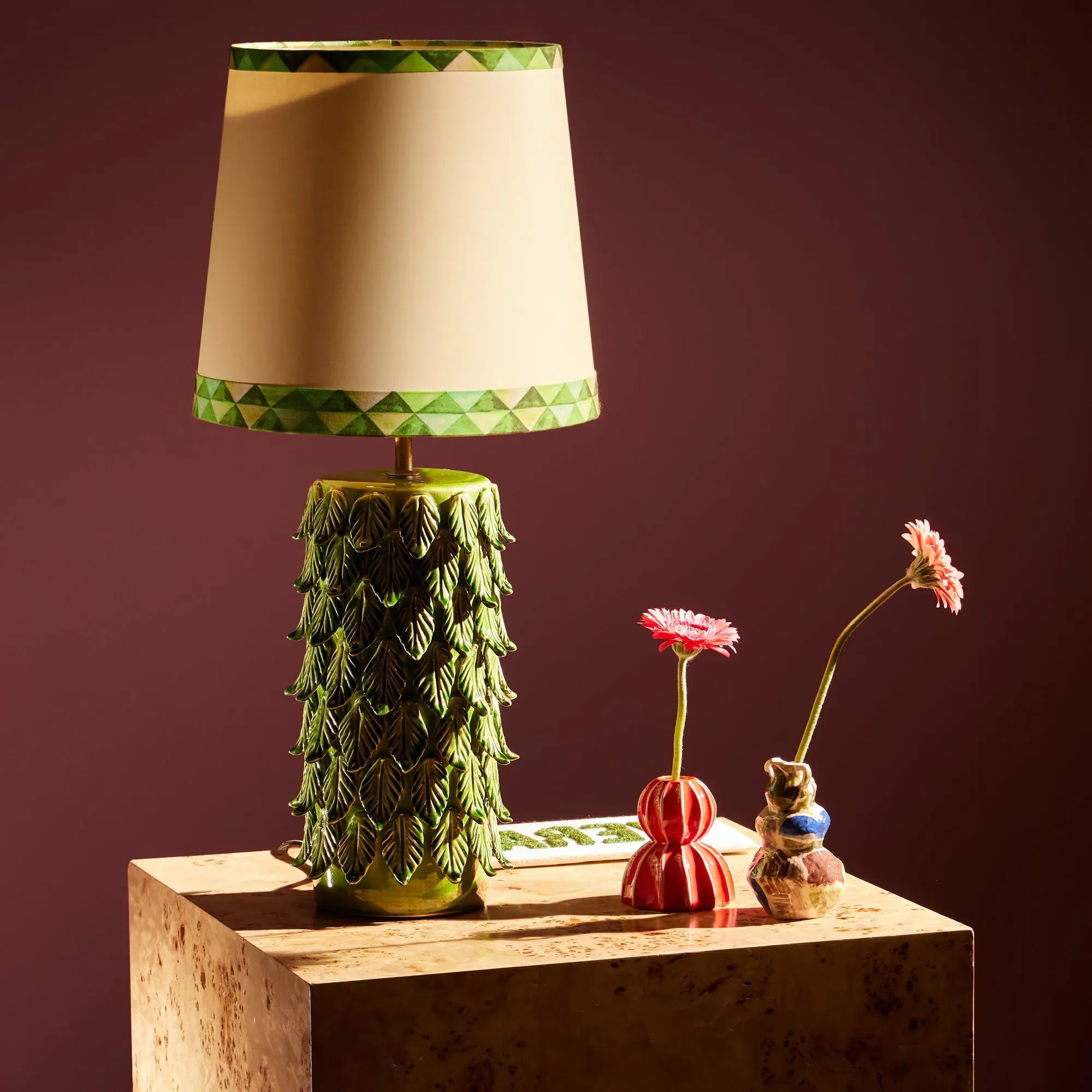 Matthew Williamson Palmier Table Lamp - Green, Ceramic product
