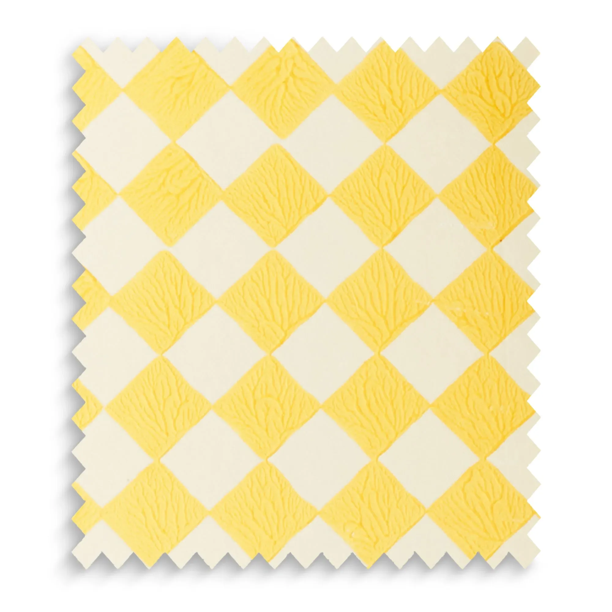 Milford Check Fabric Swatch - Cornsilk by Pooky