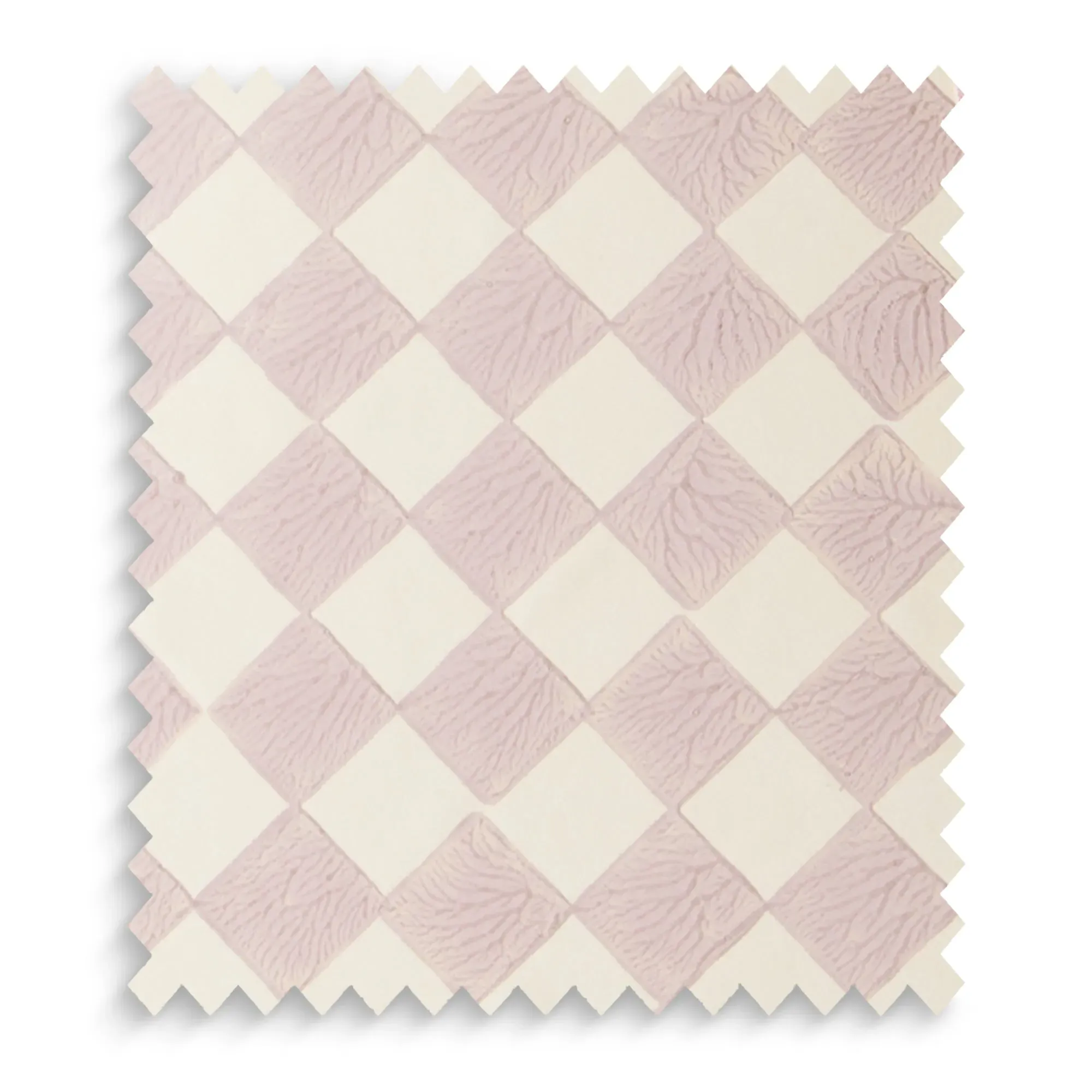 Milford Check Fabric Swatch - Petal by Pooky
