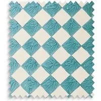 Milford Check Fabric Swatch - Seafoam by Pooky, alternate view