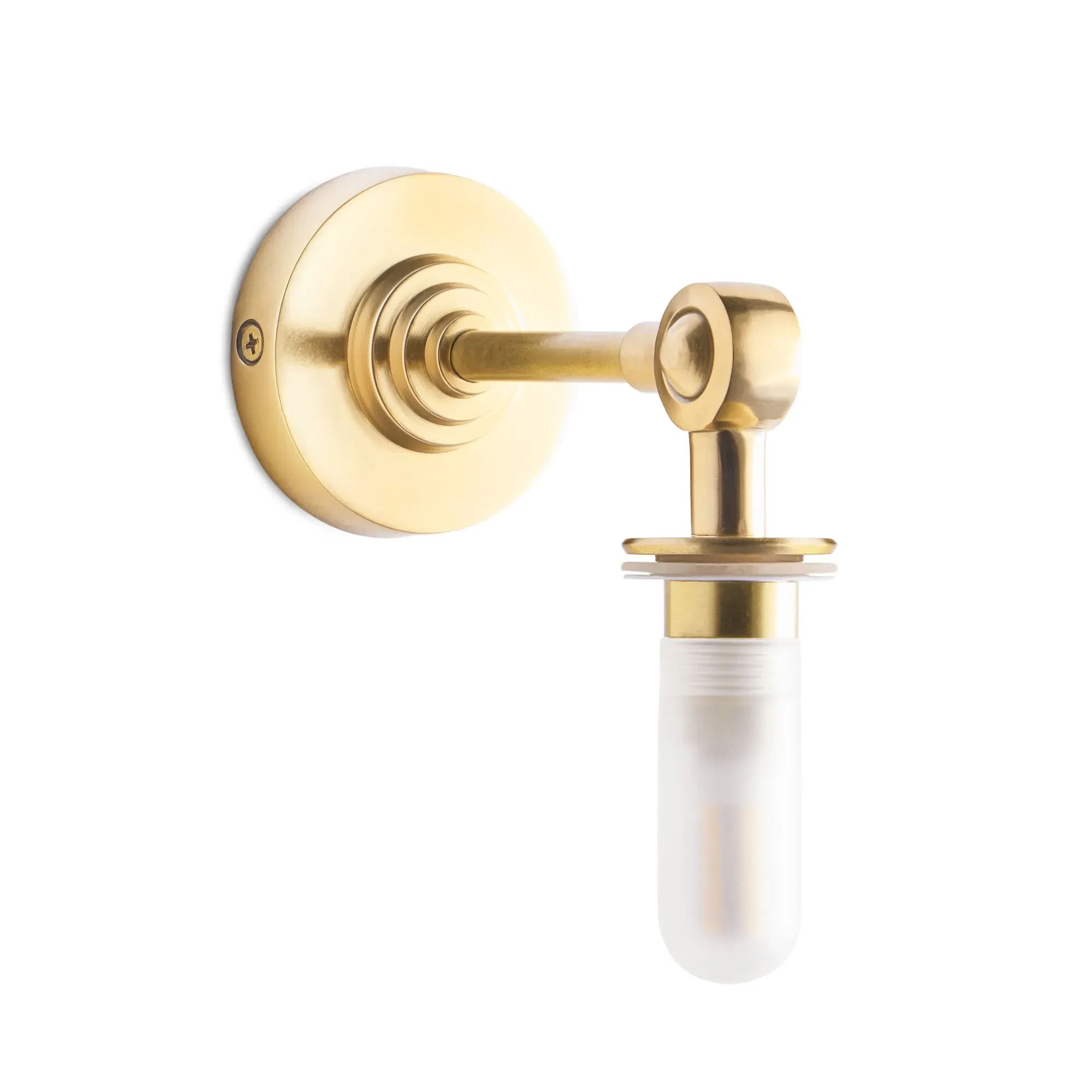 Mini Elbow Wall Fitting IP44 - Antique Brass product
