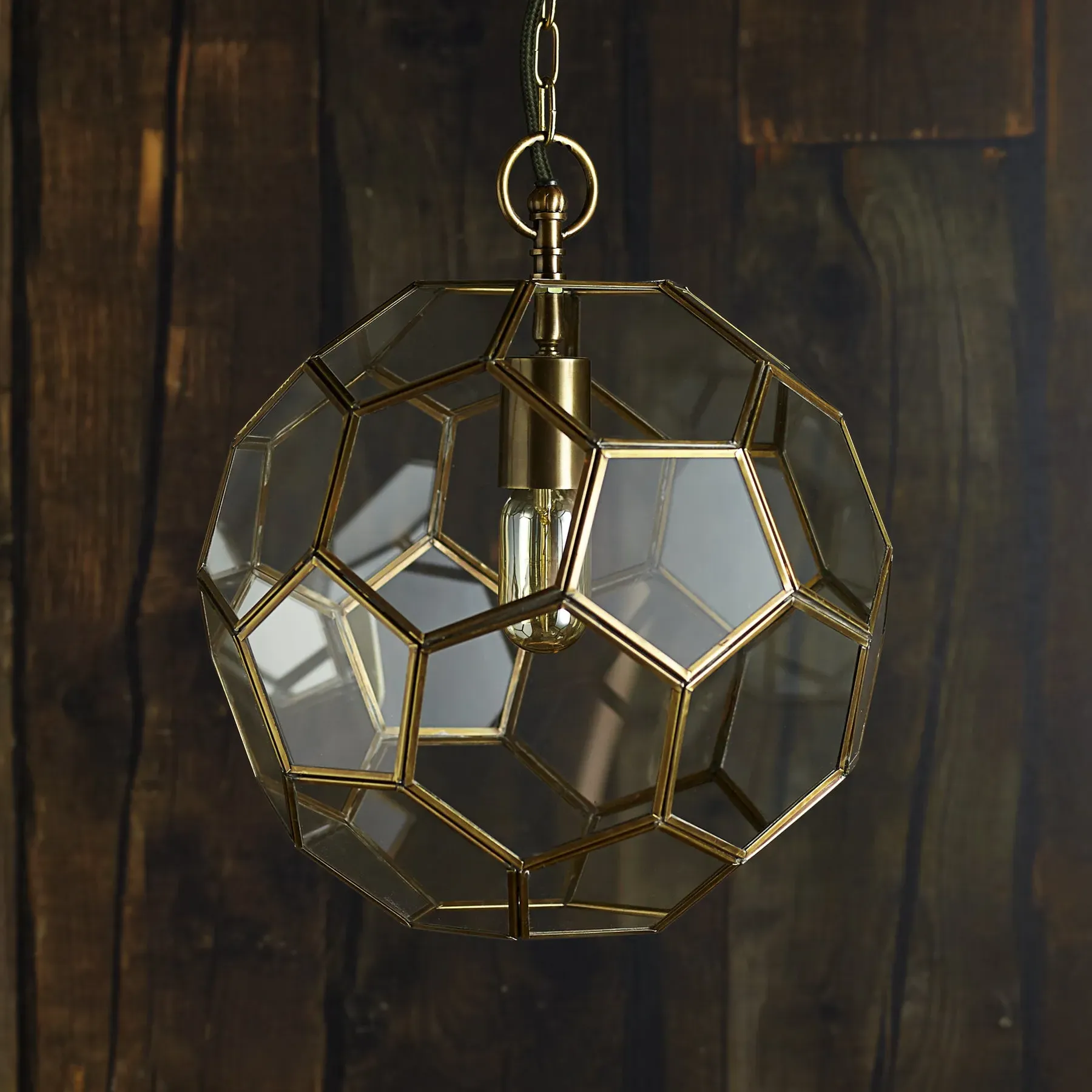 Moore Football-Shaped Pendant Light - Clear, Glass product