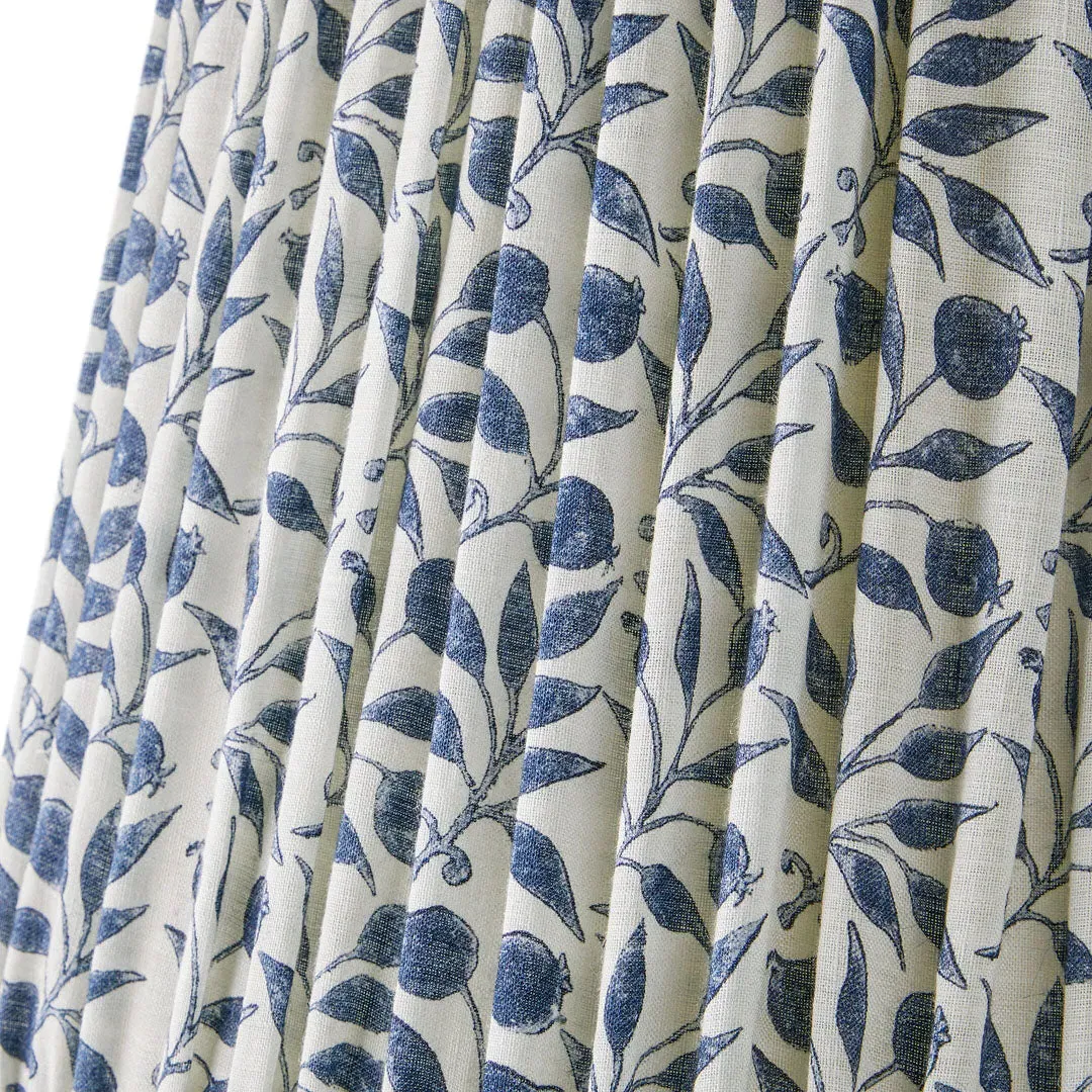 Morris & Co 5.5 Inch Tall Tapered Cordless Lamp Shade - Indigo, Linen product