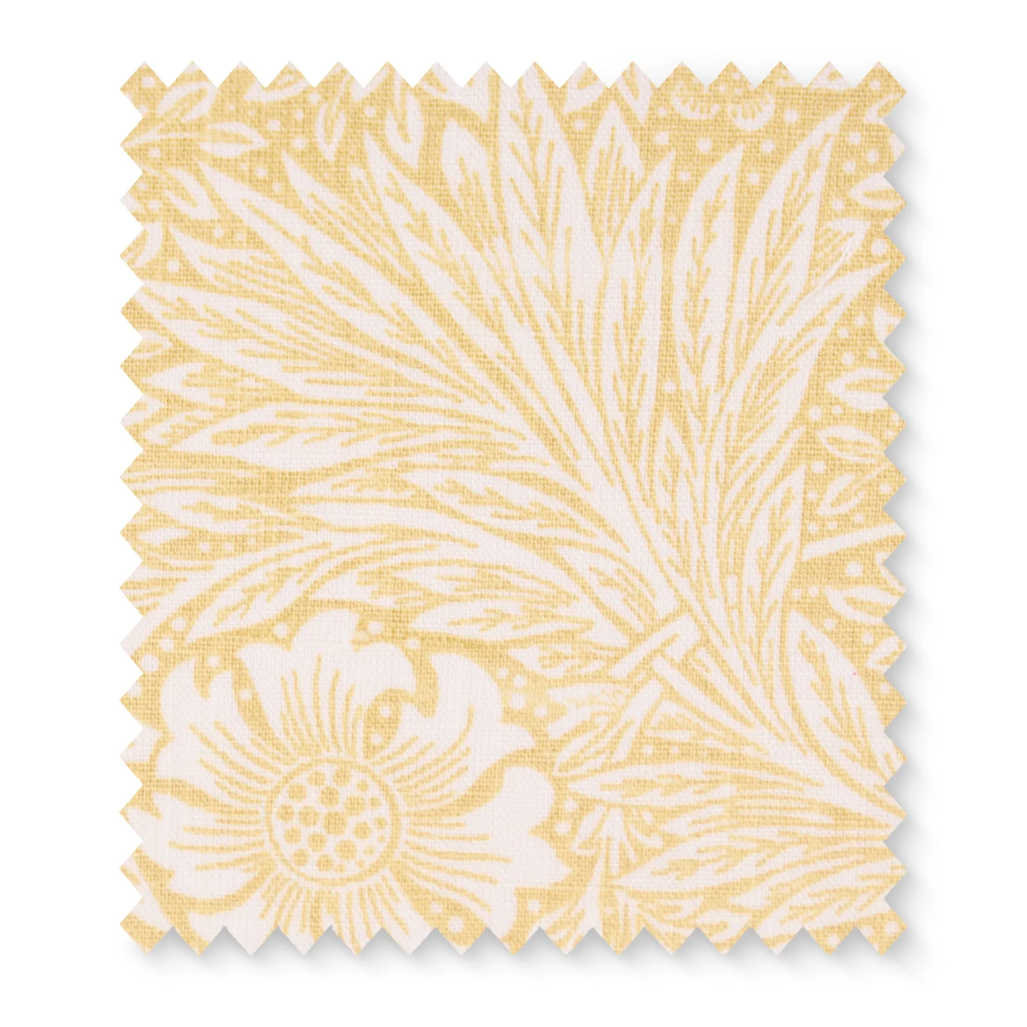 Morris & Co Cowslip Marigold Fabric Swatch - Yellow, Linen by Pooky