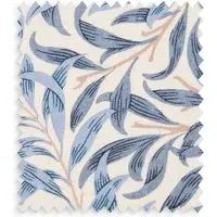 Morris & Co Indigo Willow Bough Fabric Swatch - Blue, Linen by Pooky, alternate view