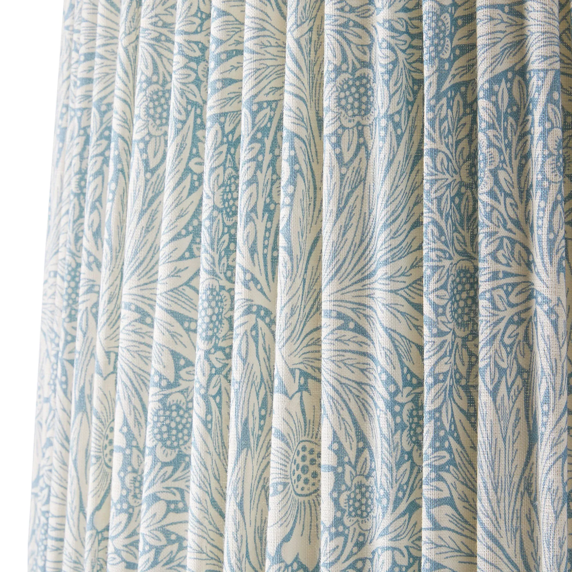 Morris & Co. Marigold 14cm Tall Tapered Shade - China Blue, Linen product