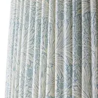 Morris & Co Marigold 8 Inch Tall Tapered Cordless Lamp Shade - China Blue, Linen alternate view