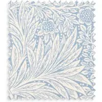 Morris & Co Marigold Linen Swatch - China Blue by Pooky, alternate view
