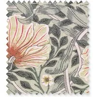 Morris & Co Pimpernel Silk Swatch - Green, Yellow by Pooky, alternate view