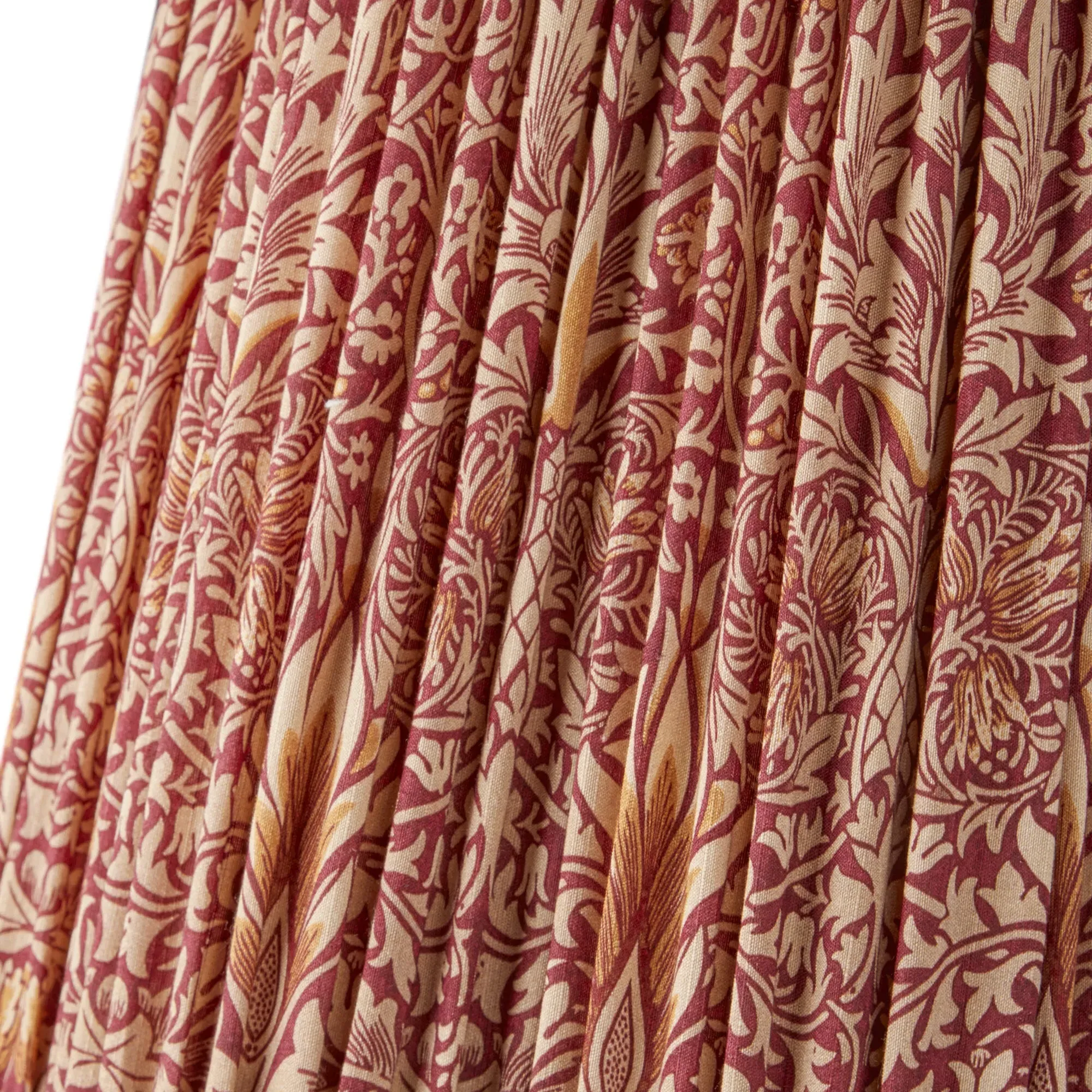 Morris & Co. Snakeshead 25cm Scalloped Empire Lamp Shade - Claret, Silk product
