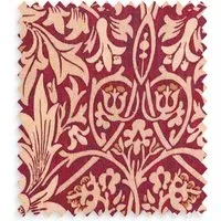Morris & Co Snakeshead Silk Swatch - Red by Pooky, image 2