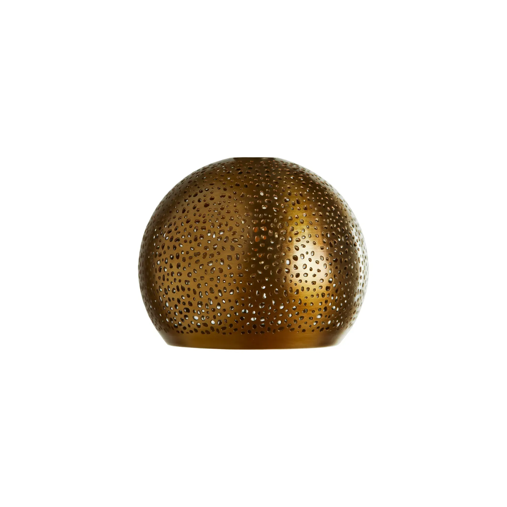 Mundo Perforated Pendant Shade - Antique Brass product