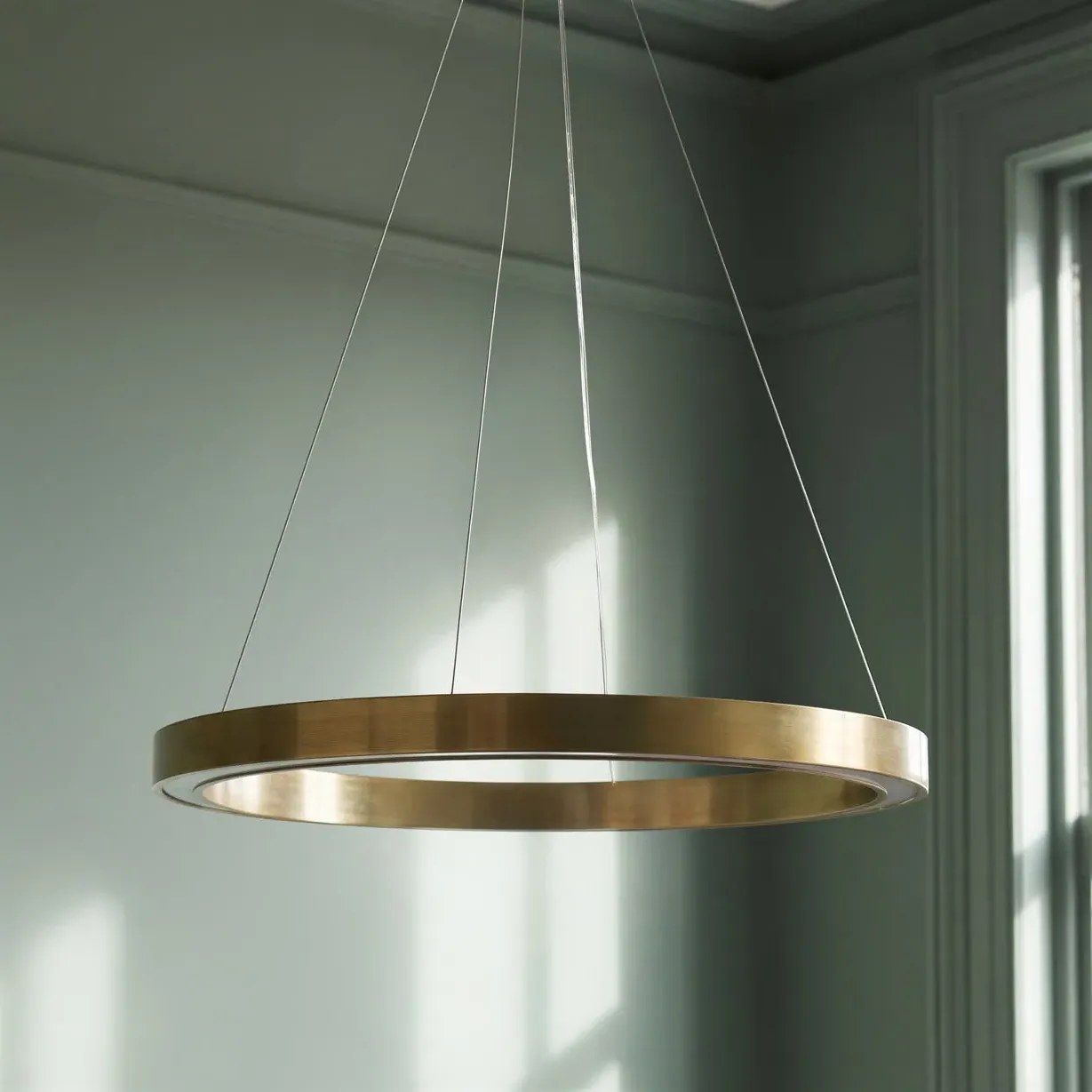 Nimbus Ring Chandelier - Antique Brass product