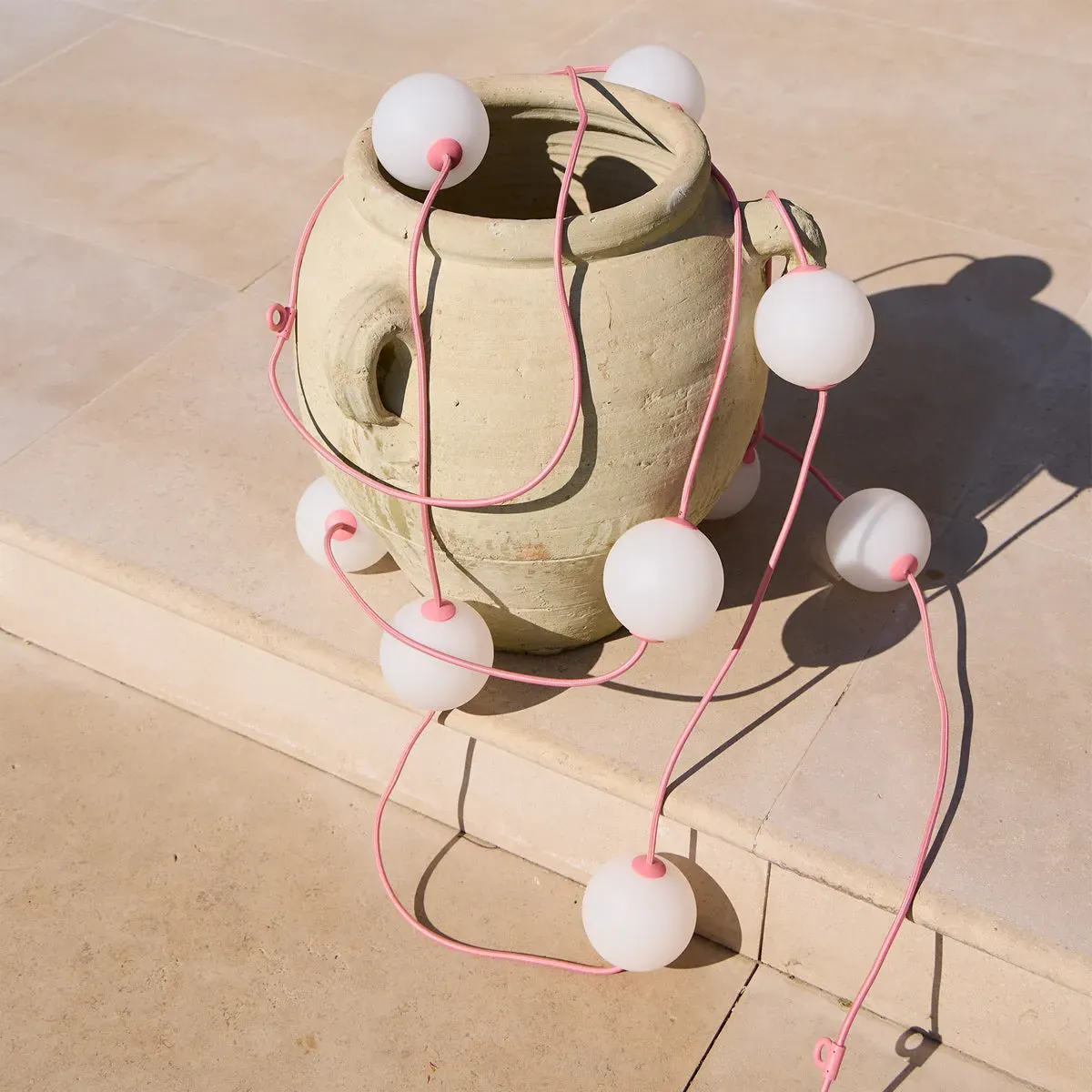 Novogratz Heidi Solar String Lights - Pink product