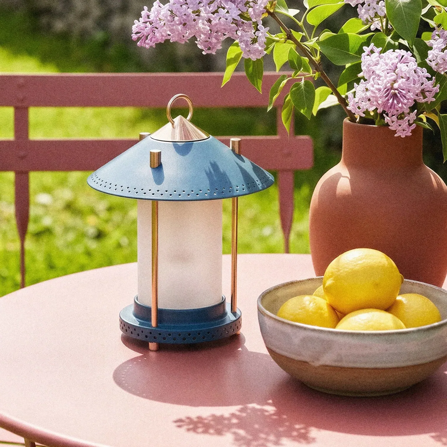 Novogratz Stefan Small Rechargeable Lantern - Blue product