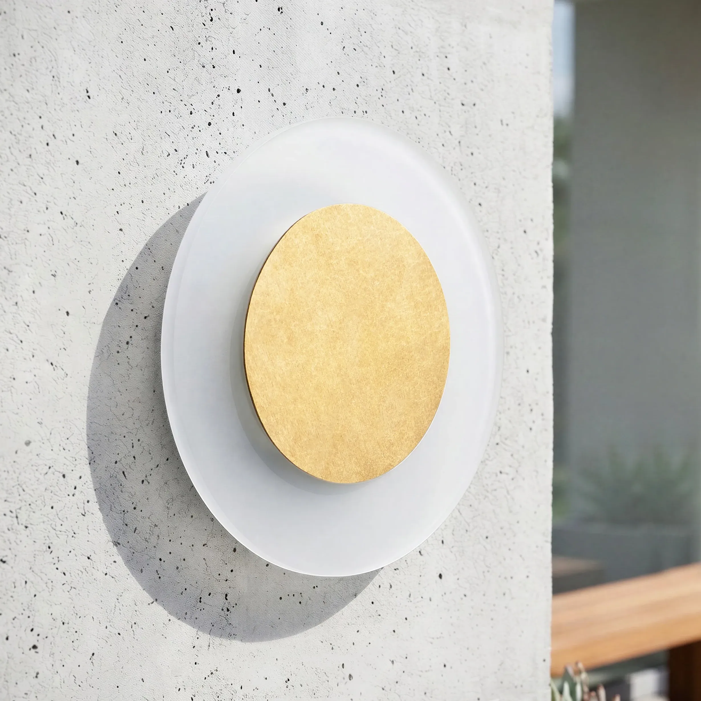Nuclei IP54 Wall Light - Aged Brass product
