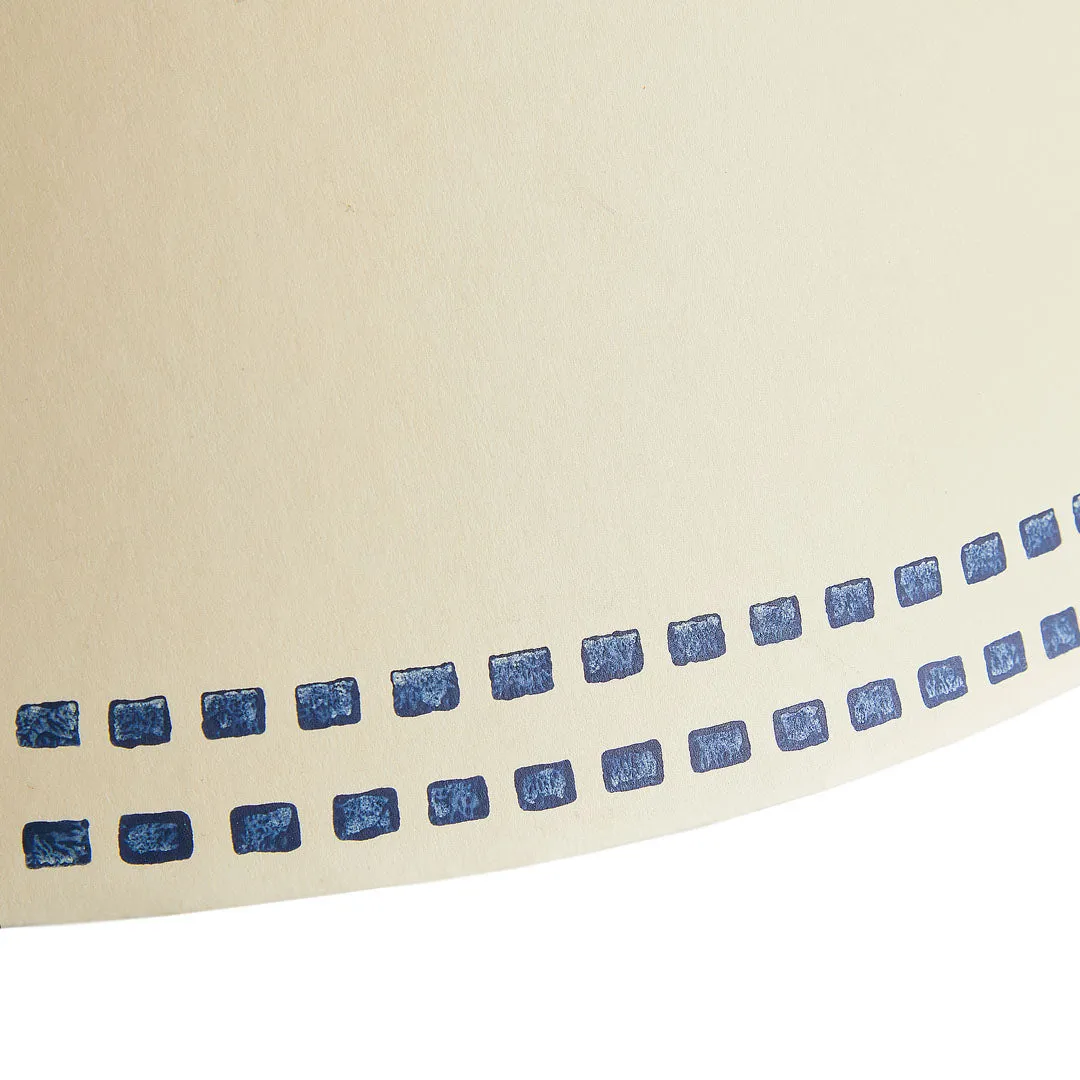 Ocean Tracks 5.5 Inch Tall Tapered Cordless Lamp Shade - Blue, Card product