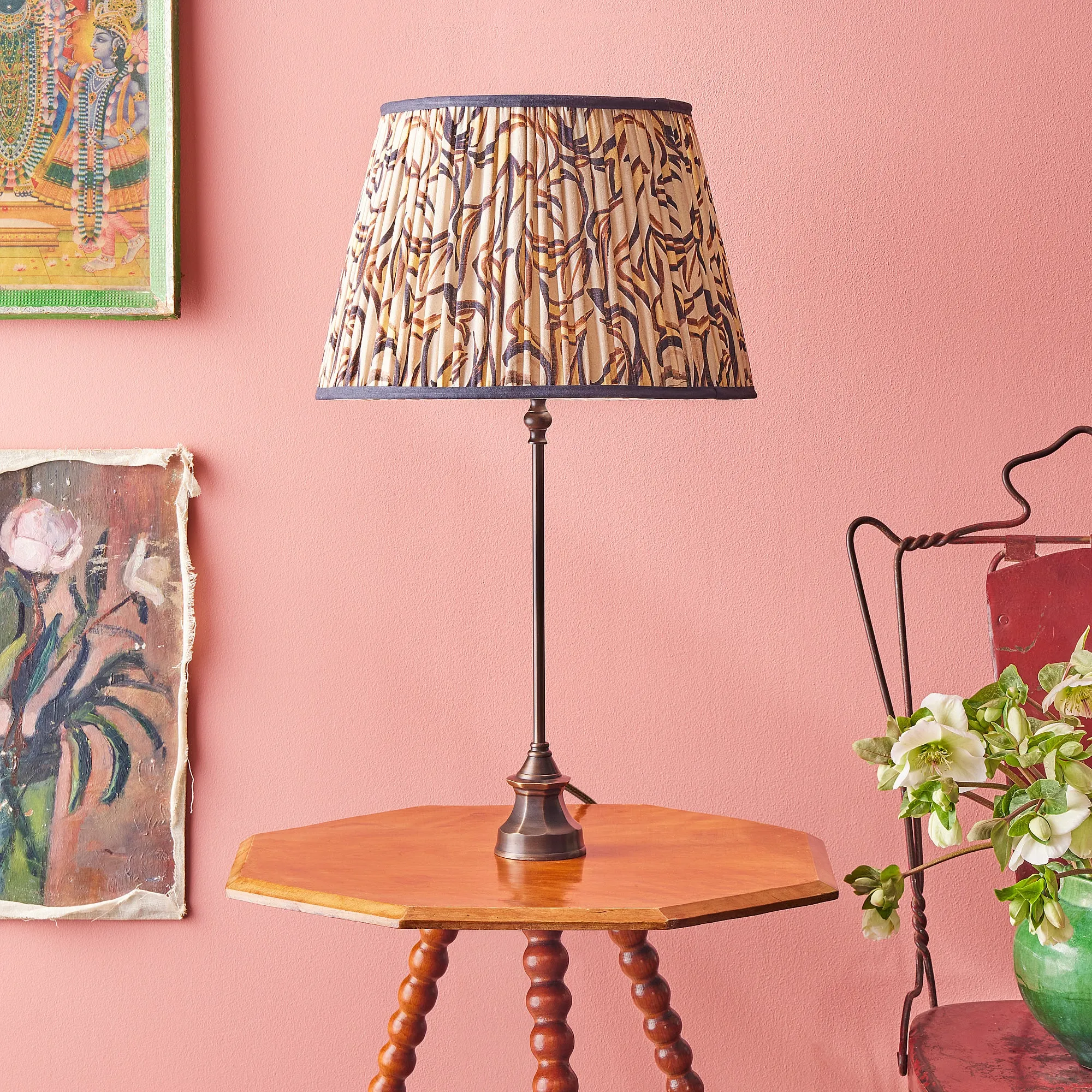 Octocirque Octagonal Table Lamp - Bronze, Brass by Pooky