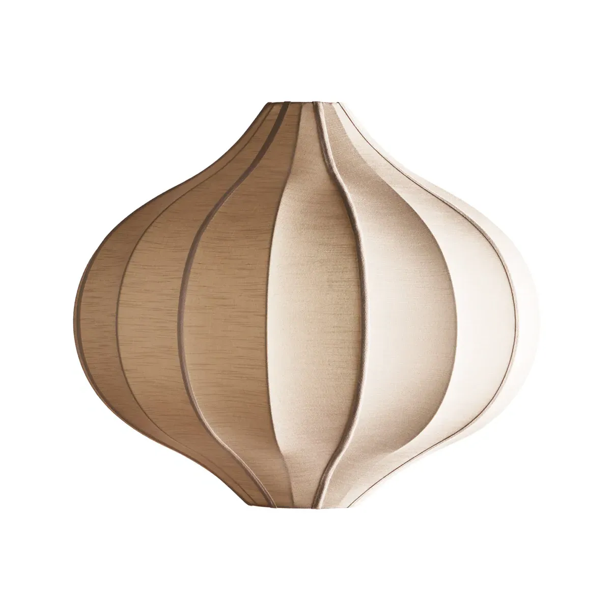 Onion Large Pendant Shade - Sand, Raw Silk product