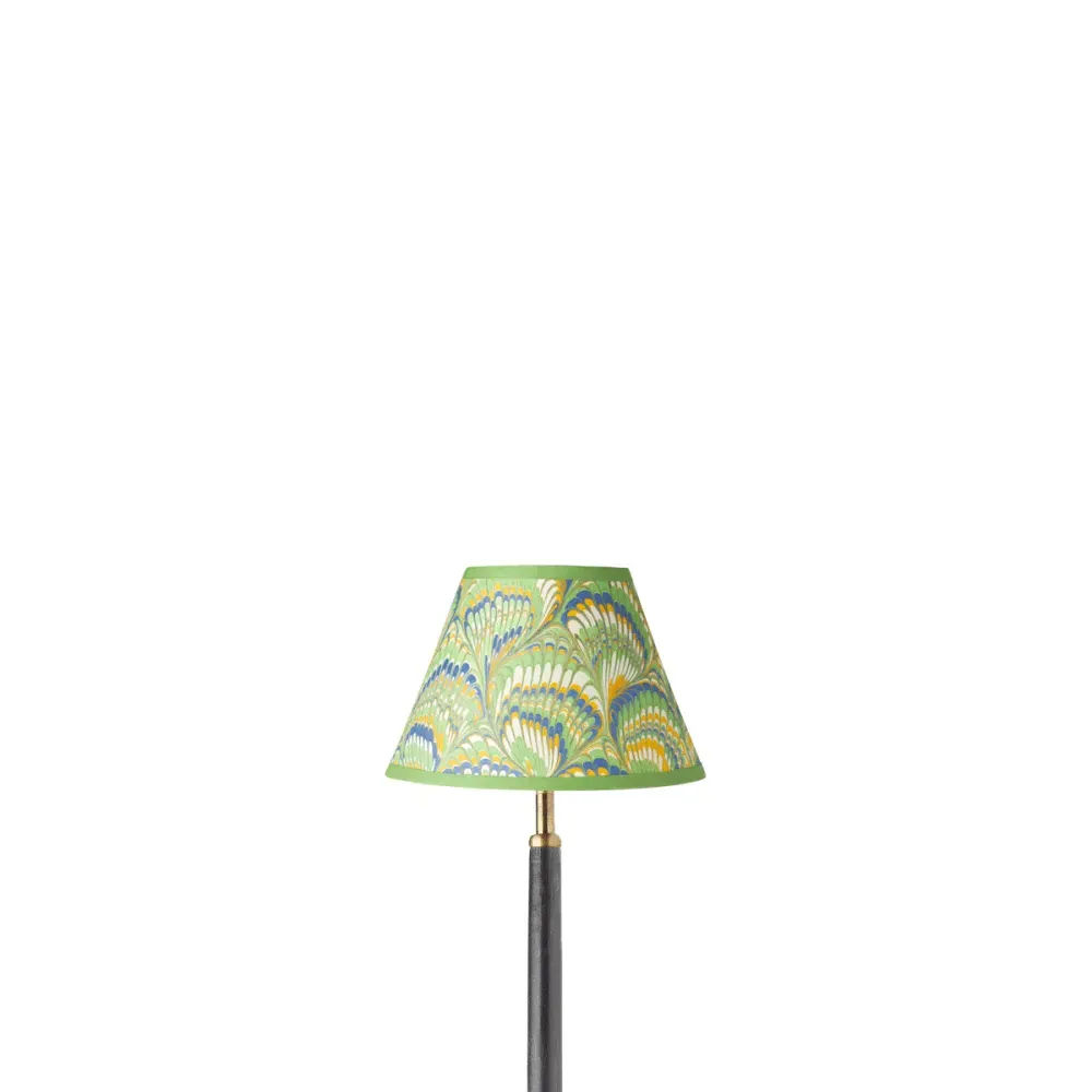 Piave 20cm Empire Lamp Shade - Green, Marble Paper product