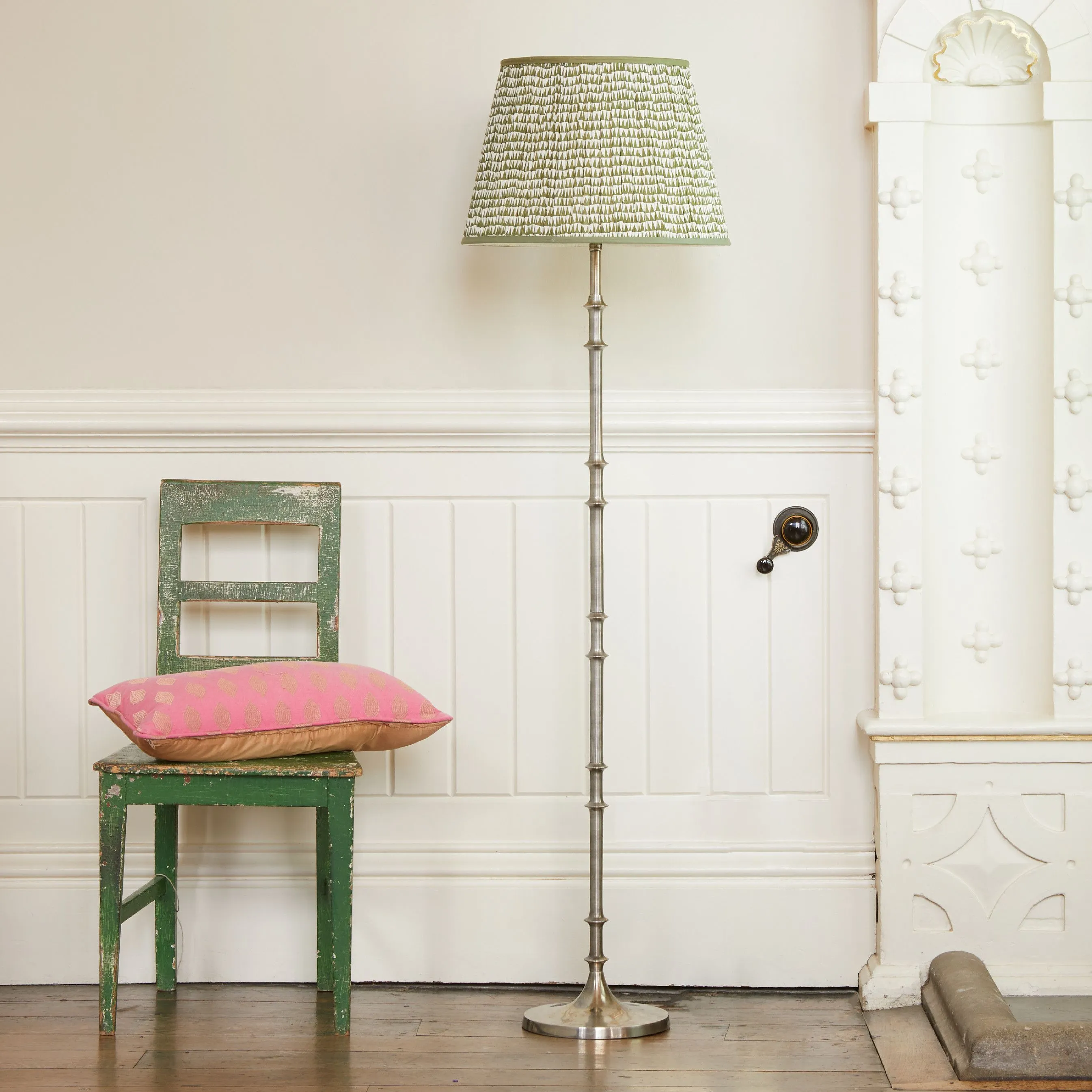 Pitigliano Floor Lamp - Antique Silver, Aluminium product