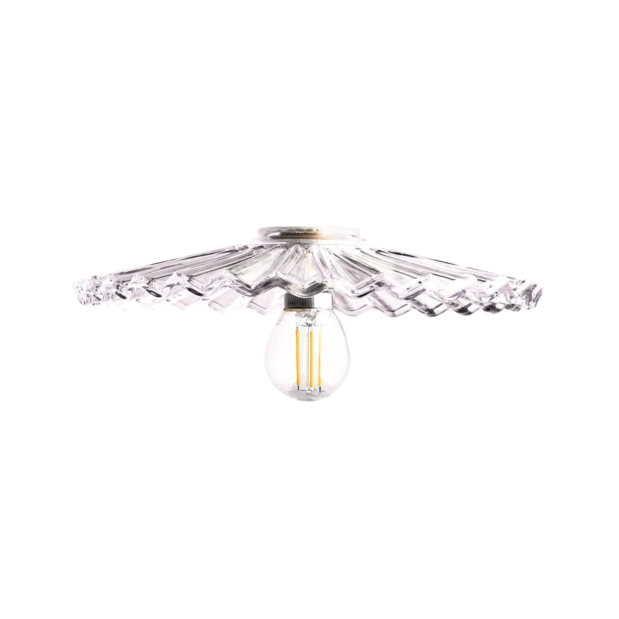 Pleat Pendant Shade - Clear, Glass product