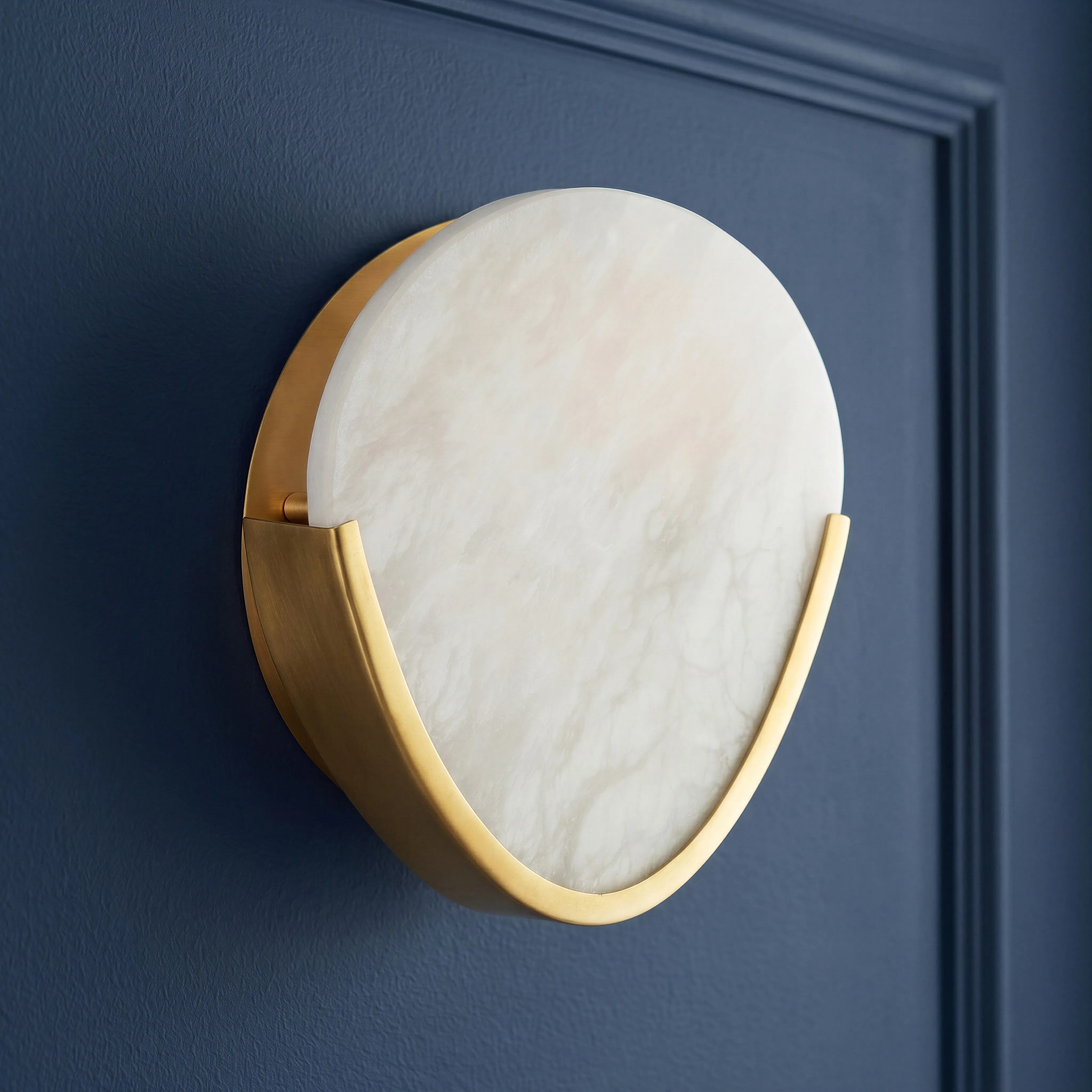 Plectrum Wall Light - Brass, Alabaster product