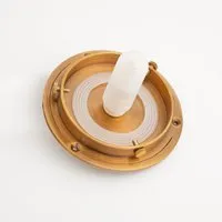 Plumb Regular Flush Mount Fixture - Antique Brass alternate view