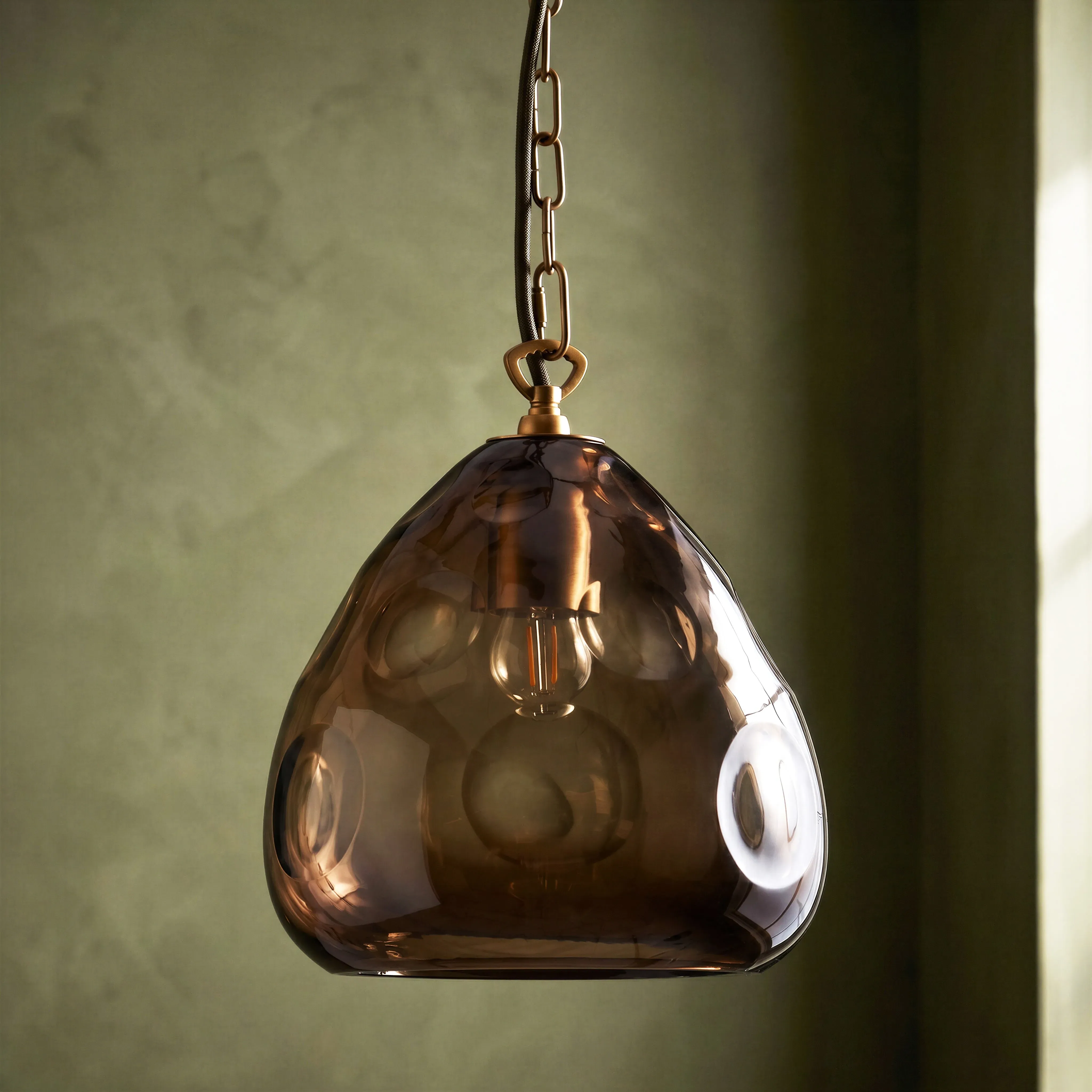 Pluto Pendant Light - Brown, Glass product