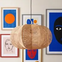 Pomelo Round Pendant Light - Natural, Rattan by Pooky, alternate view