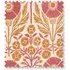 Poppies Linen in Papavero by Ellen Merchant Swatch - Orange, Linen by Pooky, image 3