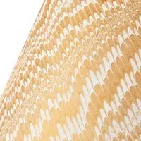 Porto 5.5 Inch Tapered Cordless Lamp Shade - Gold, White Marble Paper alternate view