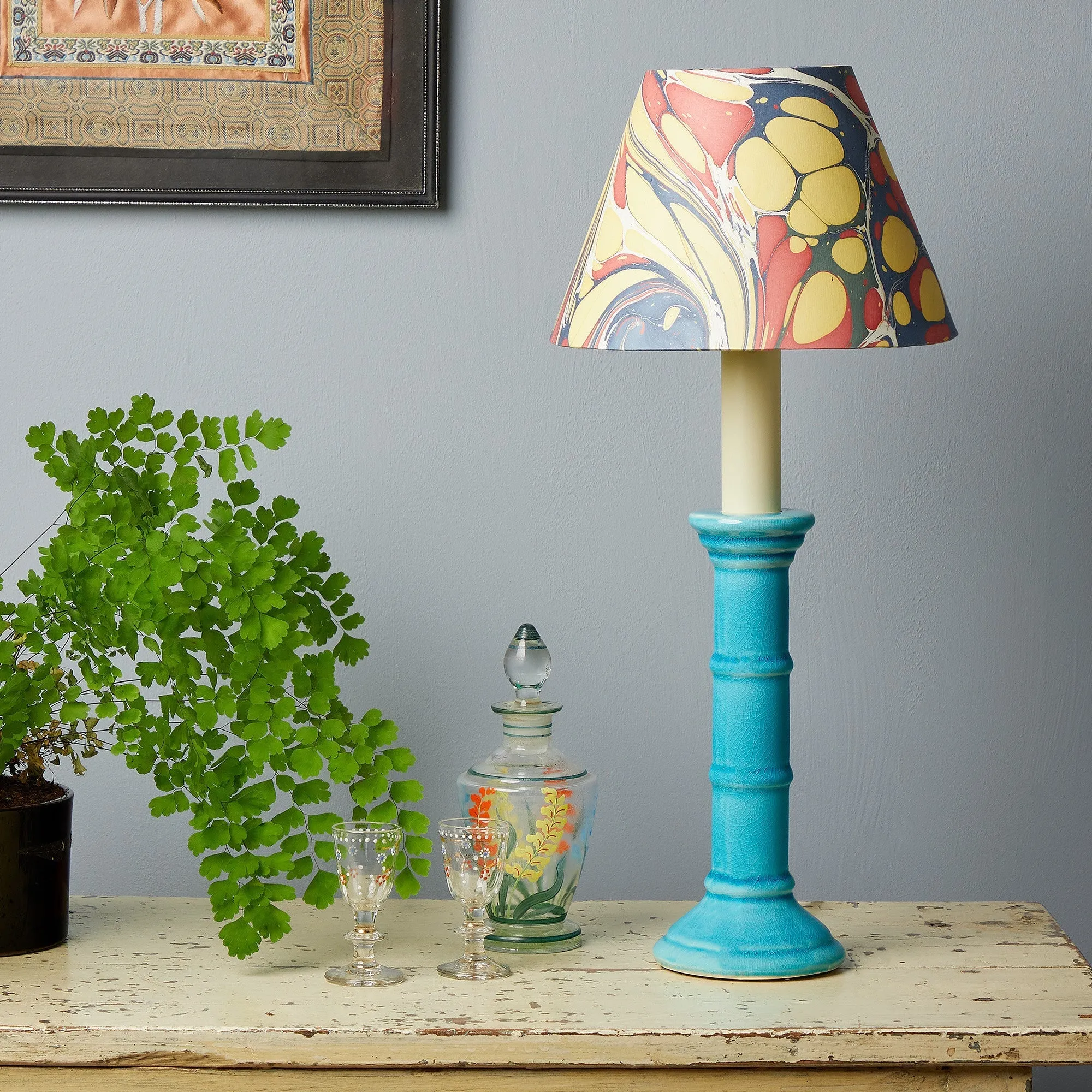 Randall Table Lamp - Blue, Ceramic product