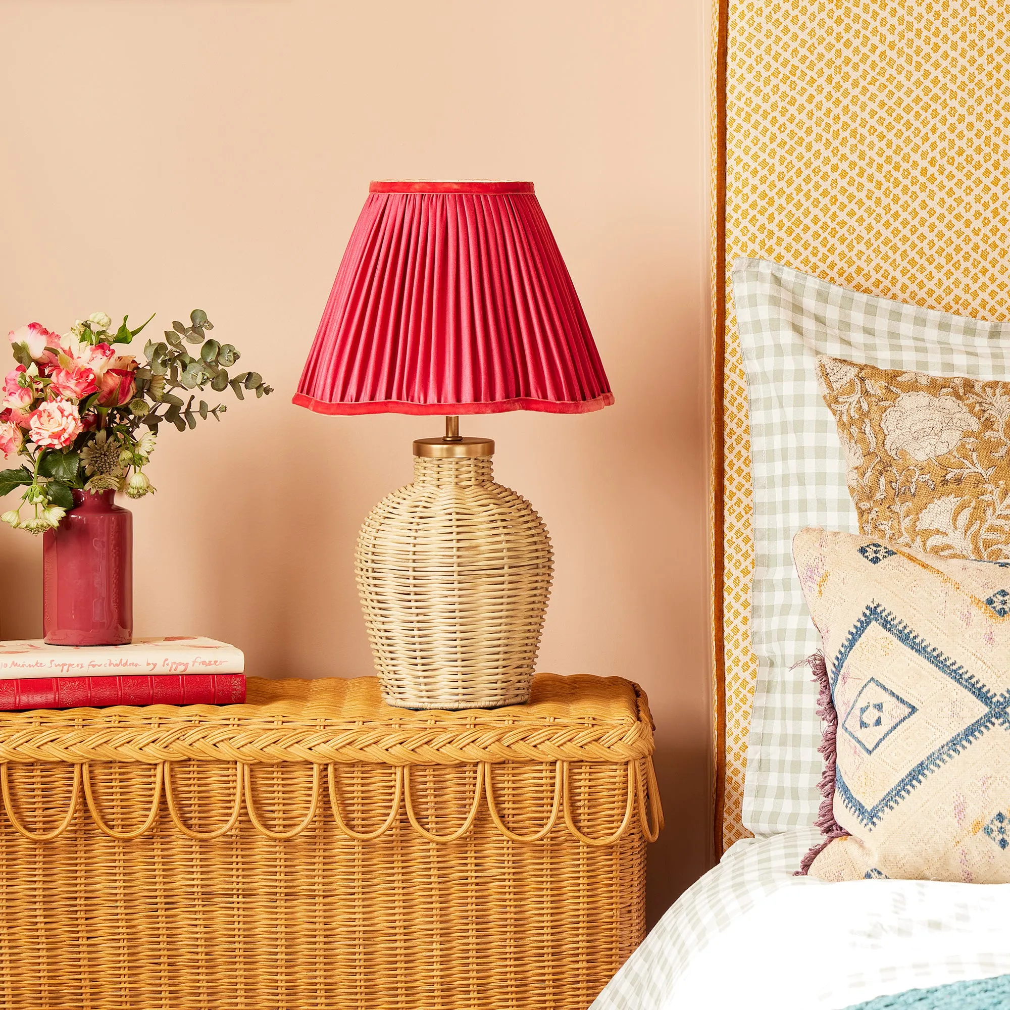 Rattle Rechargeable Table Lamp - Natural, Rattan product
