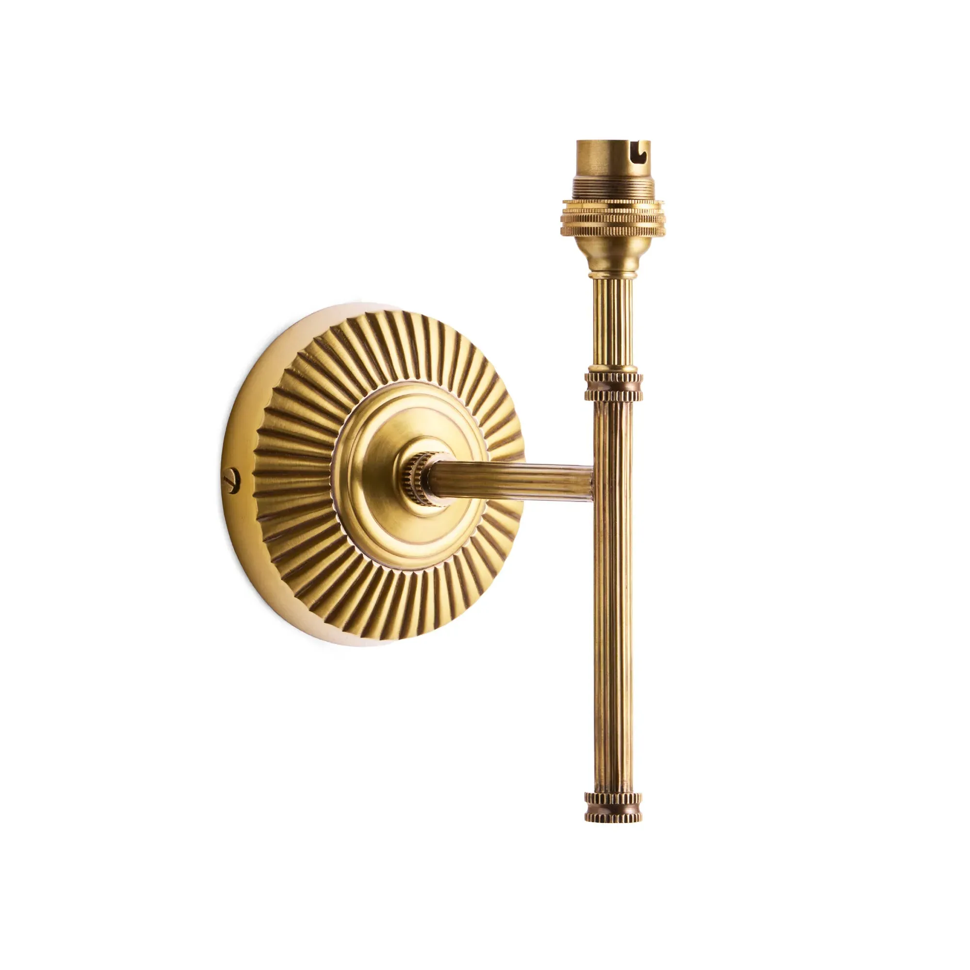 Raymond Single Arm Wall Fitting - Antique Brass product
