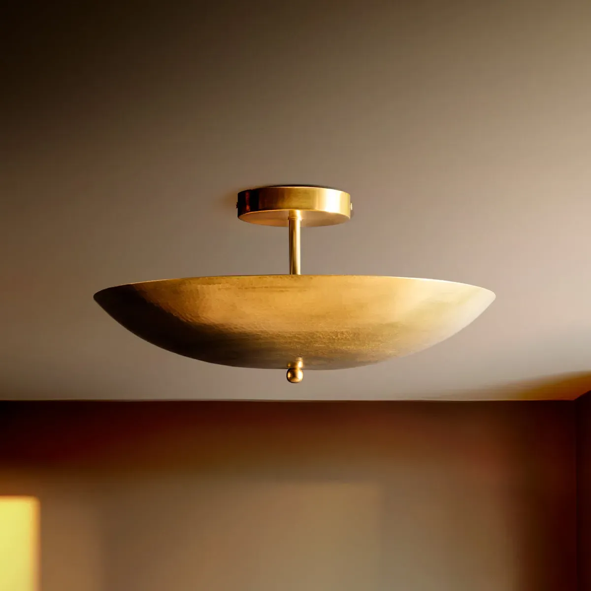 Reflect Flush Ceiling Light - Antique Brass product