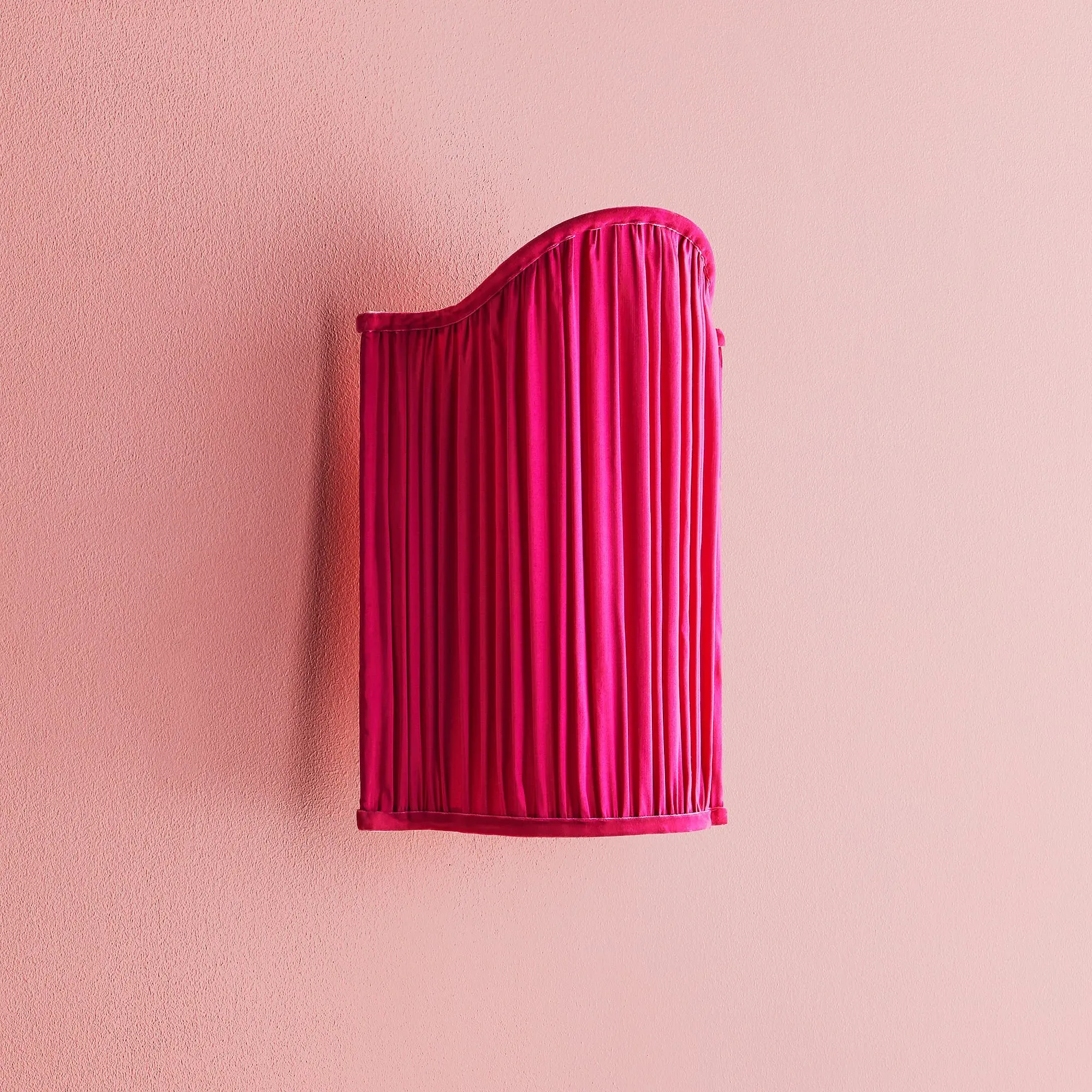 Rialto Venetian Wall Light - Pink, Dupion Silk product