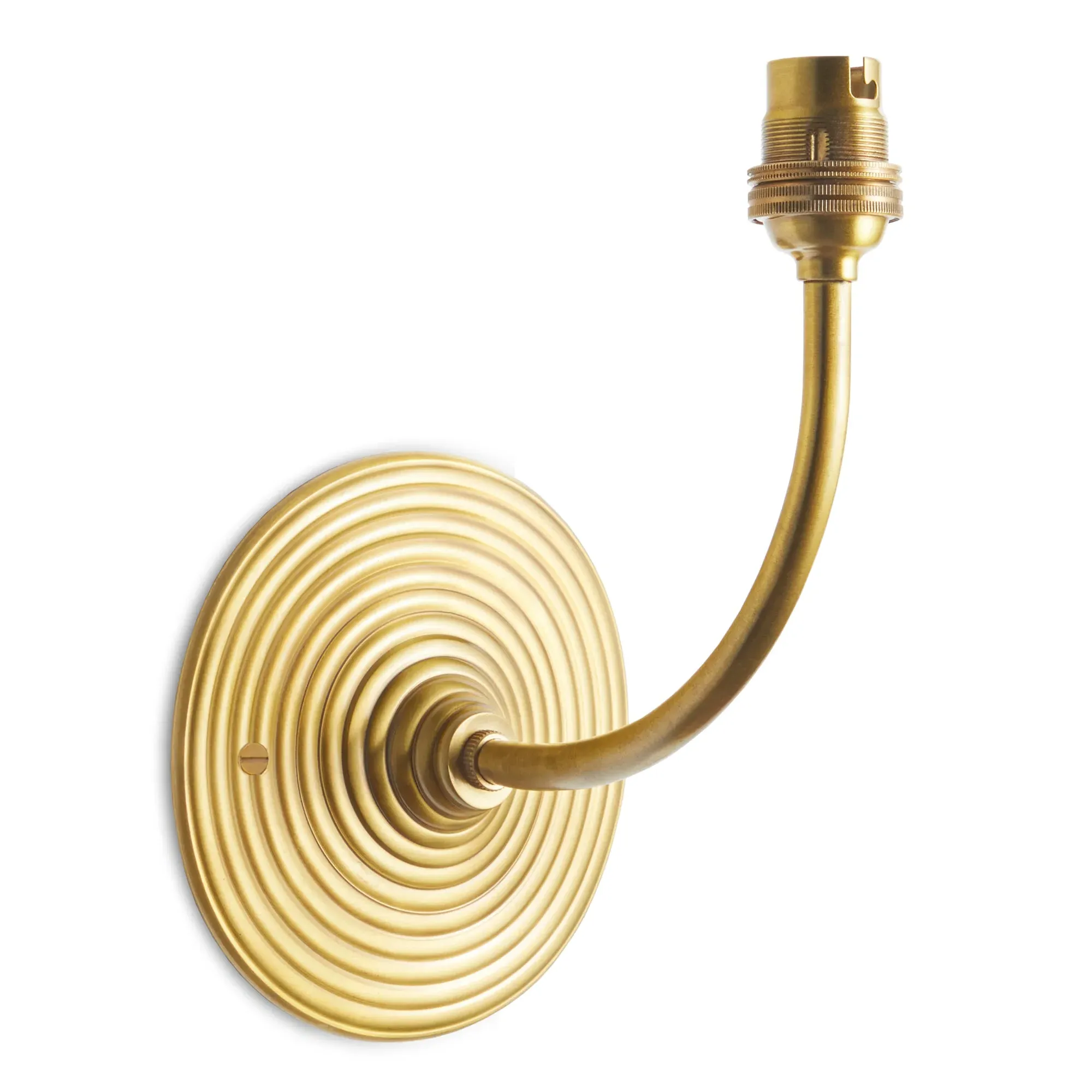 Ripple Wall Fitting - Antique Brass product