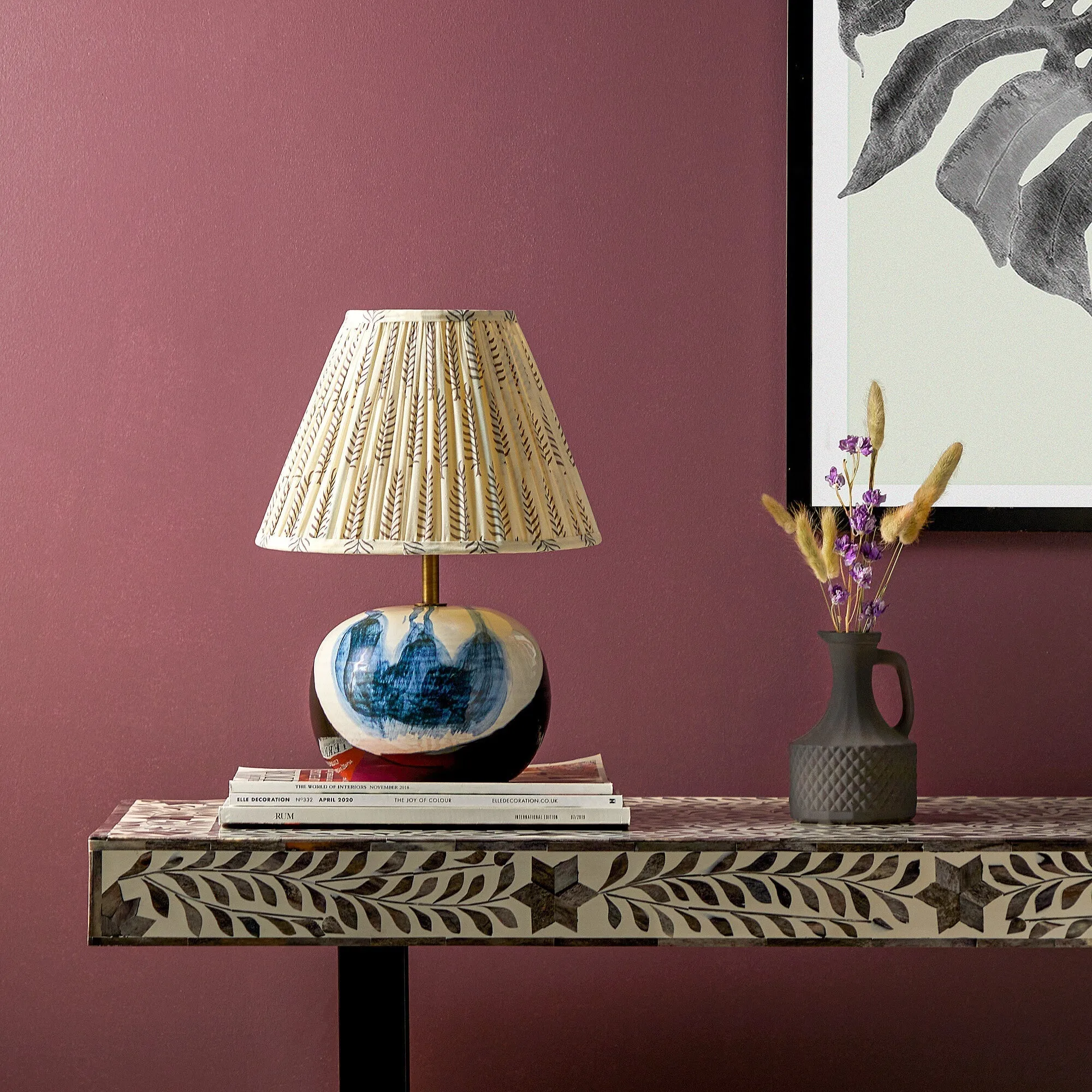 Robyn Table Lamp - Blue, Ceramic product