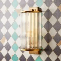 Roddy Wall Sconce with Glass Rods - Antique Brass alternate view