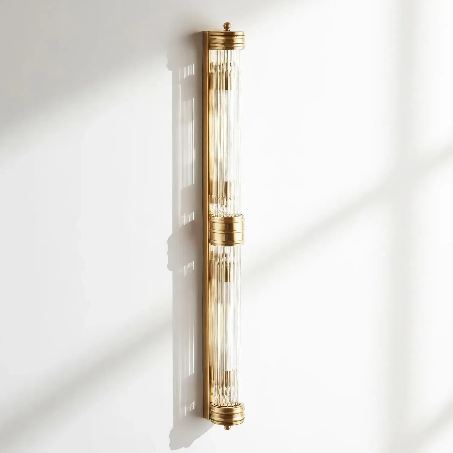 Rodtastic IP44 Wall Light - Antique Brass, Glass product