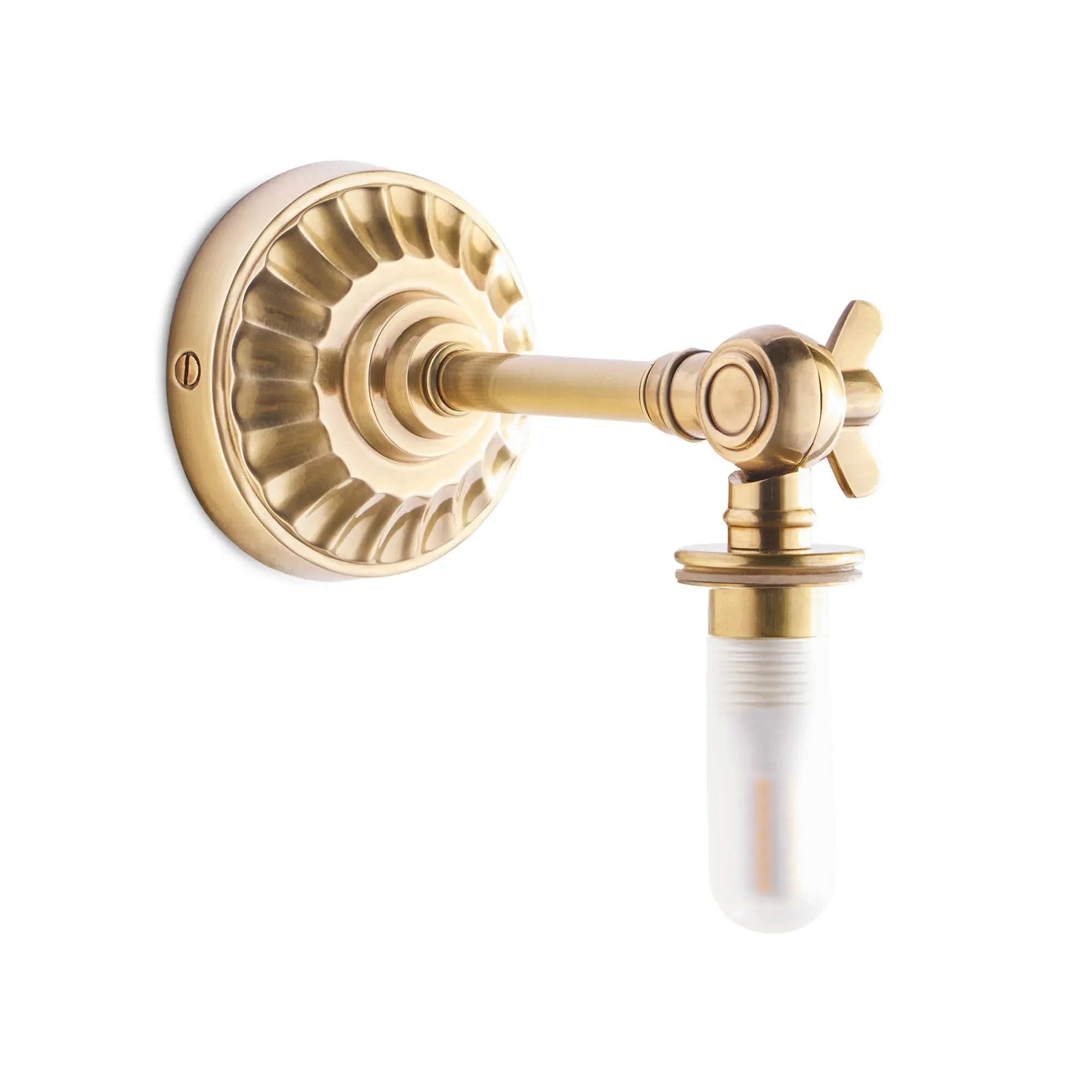 Rose Wall Fitting IP44 Rated - Antique Brass product
