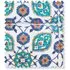 Sama Lampshade Swatch - Green, Blue by Pooky, image 3