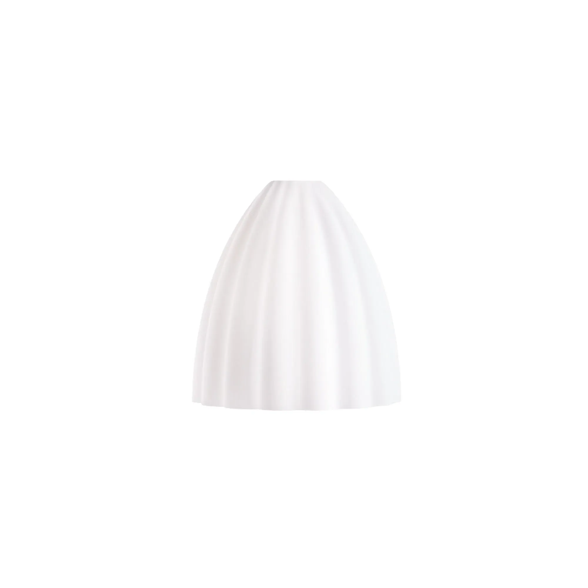 Scallop Smaller Pendant Light Shade - White, Glass product