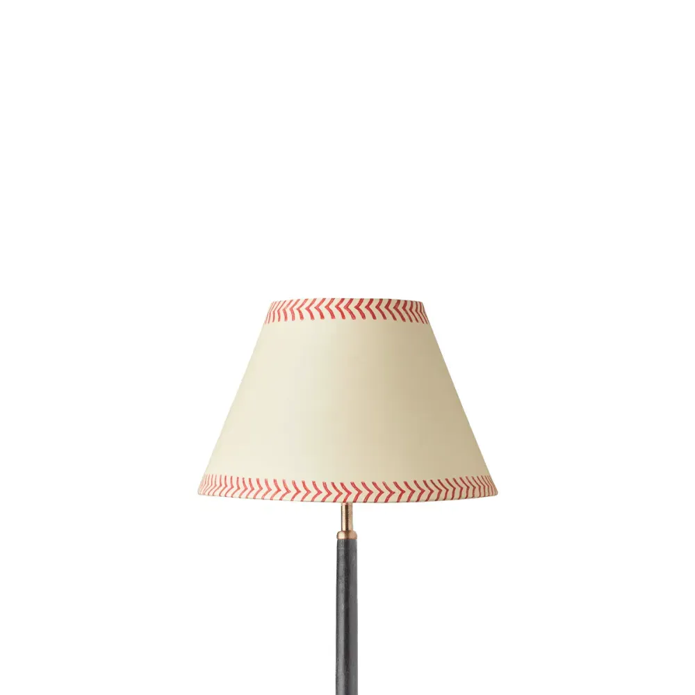 Scarlet Arrows 30cm Empire Lamp Shade - Red, Hand Painted Card by Pooky