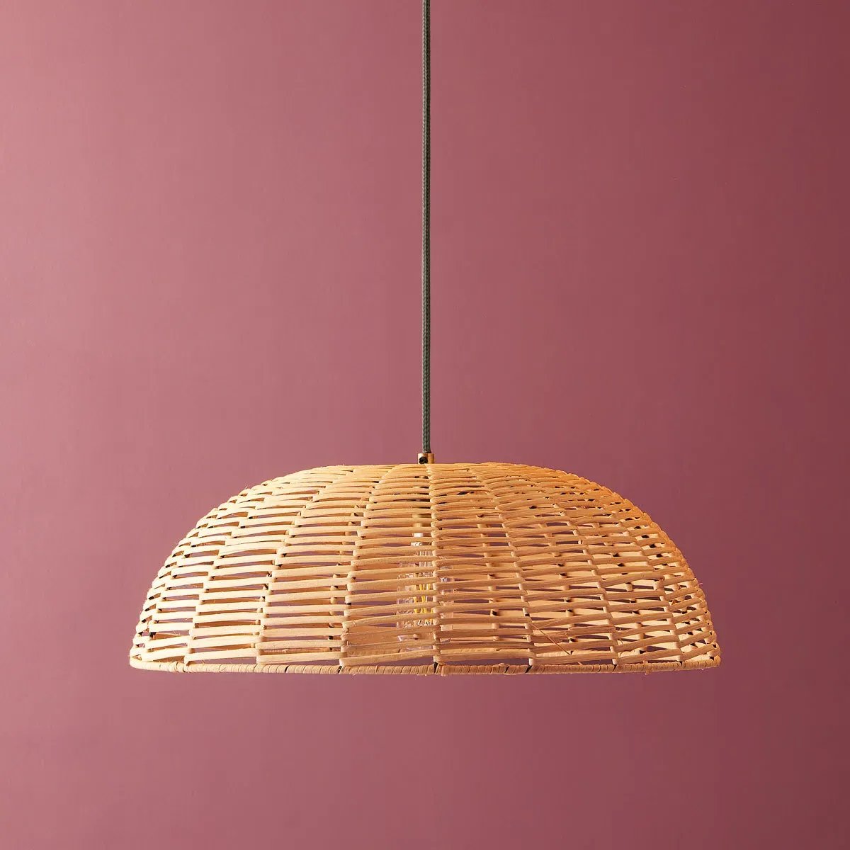 Scatter Half Dome Pendant Light - Neutral, Cane product