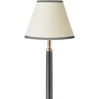 Small Empire Top and Tail Lampshade with Charcoal Tape - Cream, Card by Pooky, image 2