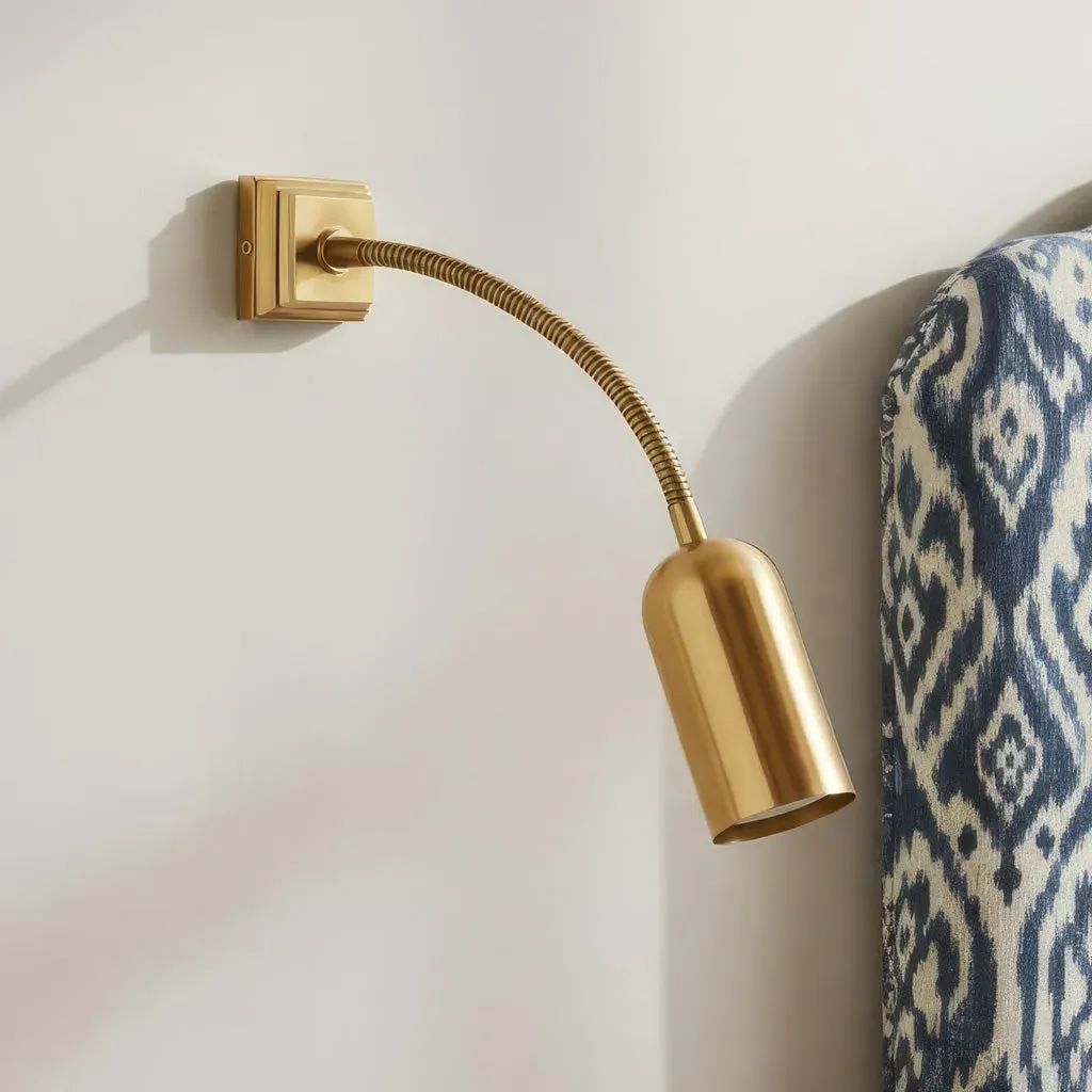 Spencer Wall Light with Flexible Arm - Brass product