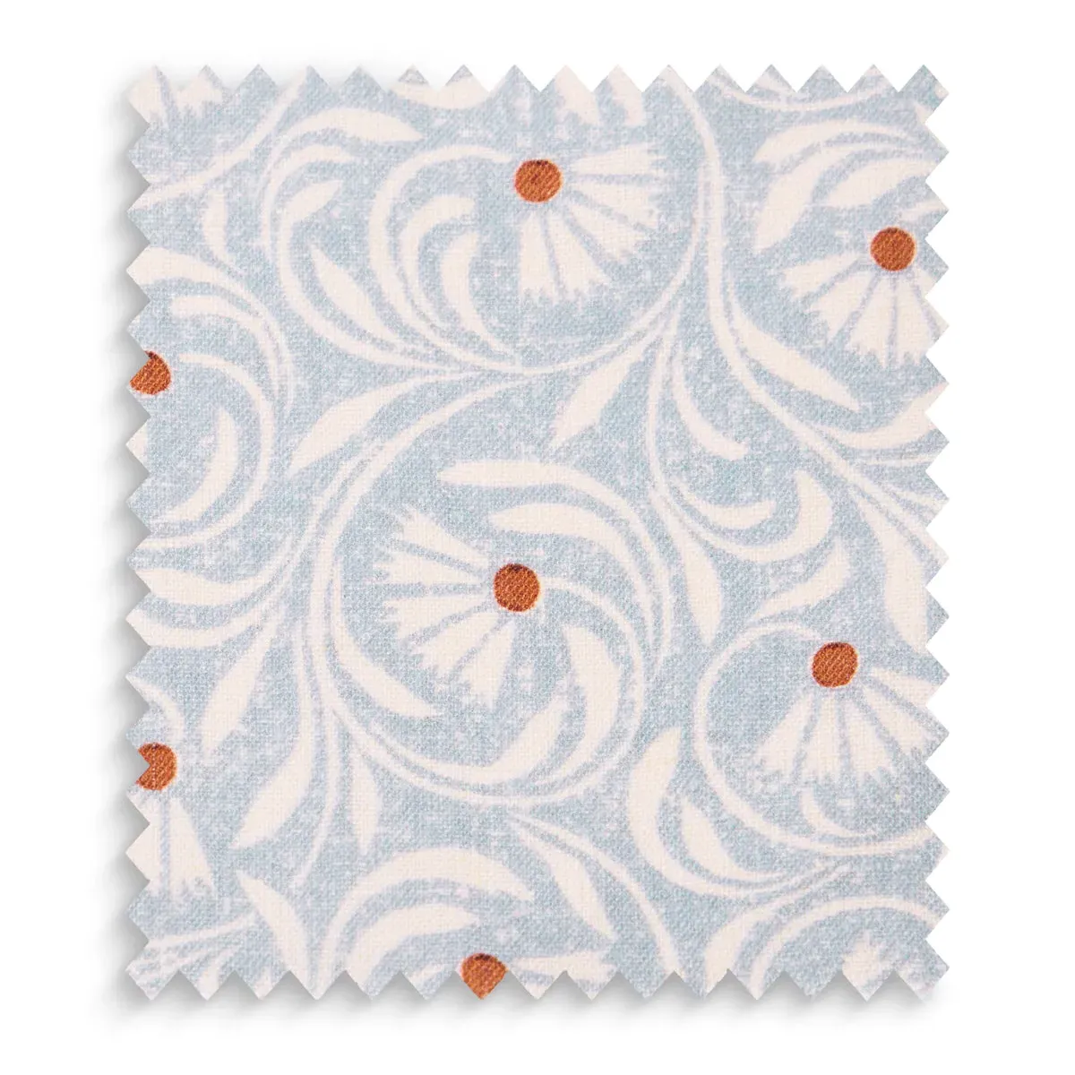 Spriglee by Ellen Merchant Linen Fabric Swatch - Azura by Pooky